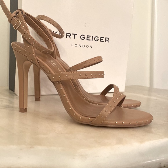 Kurt Keiger Portia Heel in Blush Leather - Picture 2 of 3